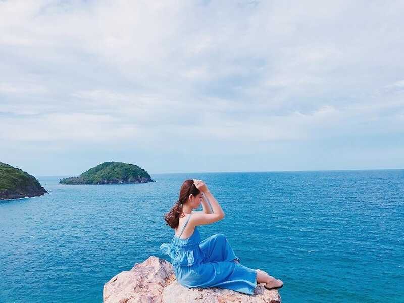 Hình ảnh đẹp mắt của du khách ở Bãi Chướng