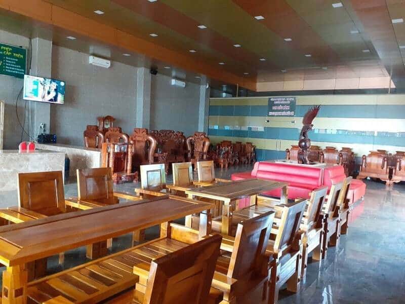 Sảnh tiếp tân của khu du lịch