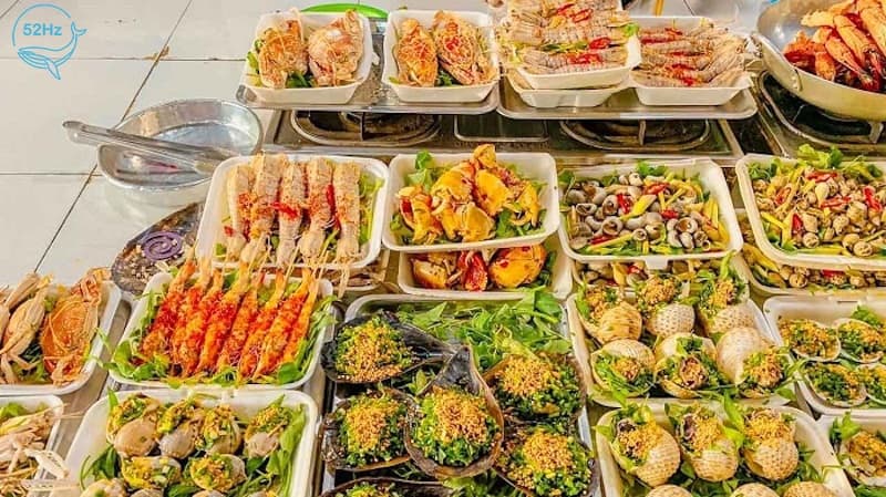 Những món ăn hải sản vô cùng hấp dẫn và tươi ngon