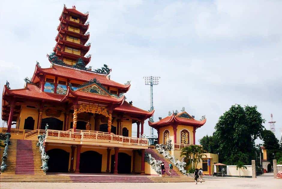 Phong cách xây chùa đậm phong cách Trung Hoa