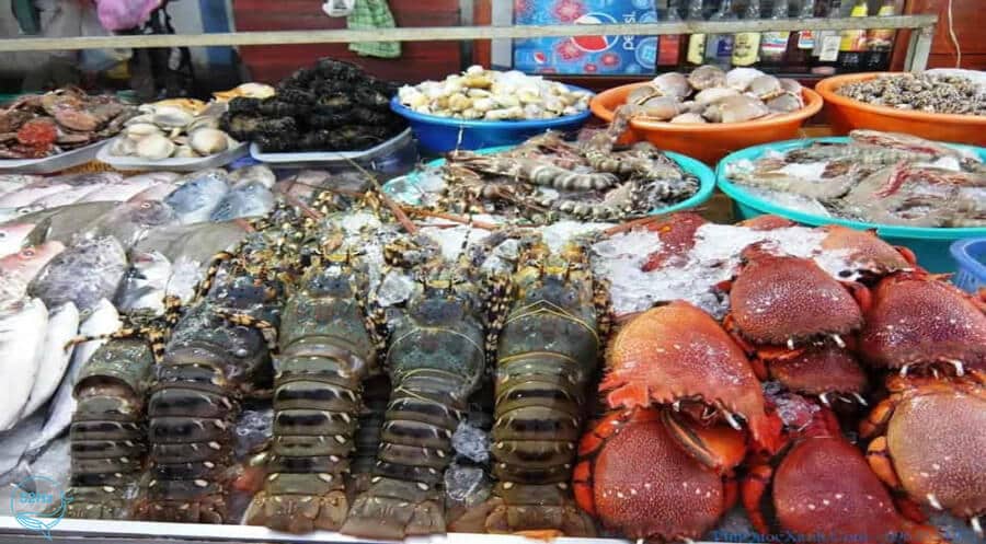 Hải sản tươi ngon tại chợ đêm Nha Trang