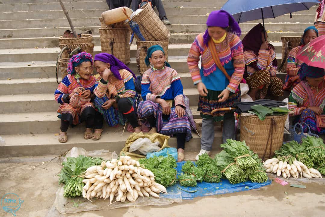 Gian hàng ẩm thực thơm ngon tại Chợ phiên Bắc Hà